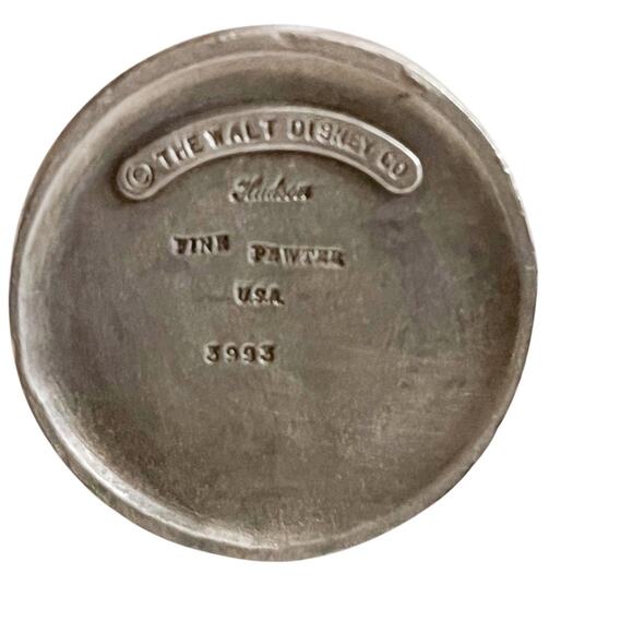 Hudson Pewter Disney #3993 Sitting Pluto Green Eye Crystal Dog Bowl 1.75" - Picture 7 of 7